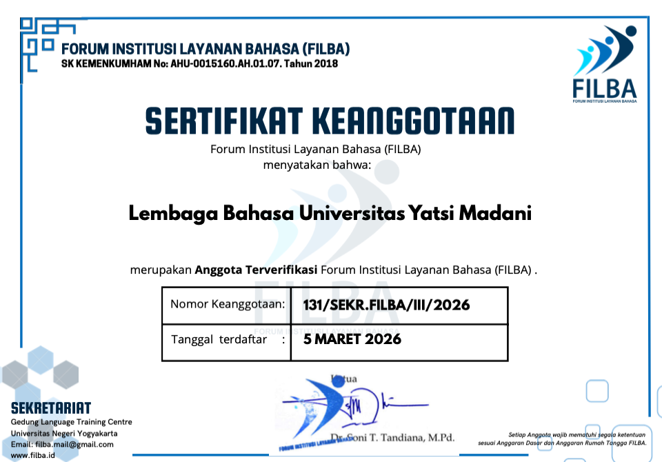 Sertifikat FILBA